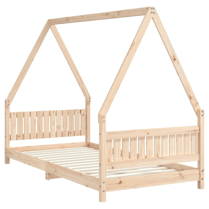 Vidaxl Estructura De Cama Infantil Madera Maciza De Pino 90x190 Cm_5