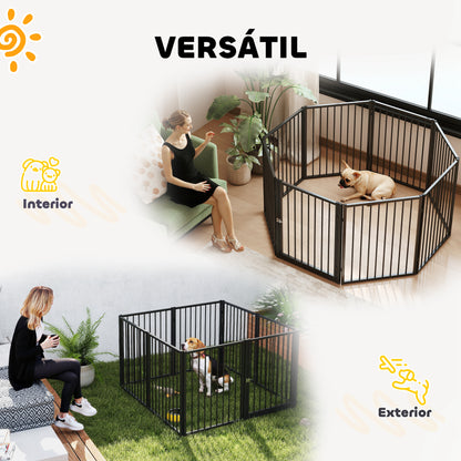 Pawhut Parque Para Perros De 8 Paneles_3