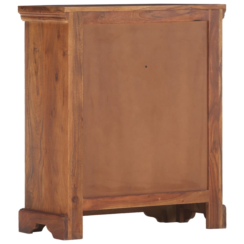 Aparador De Madera Maciza De Acacia 63x30x75 Cm_2