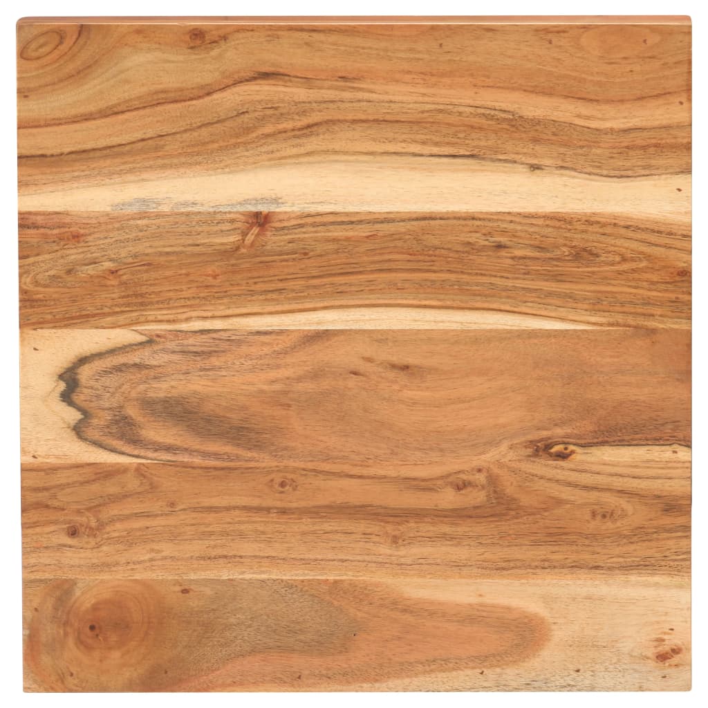 Mesa Alta De Bar Cuadrada Madera De Acacia Maciza 50x50x110 Cm_1