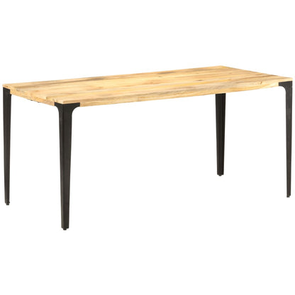 Mesa De Comedor De Madera Maciza De Mango 160x80x76 Cm_4
