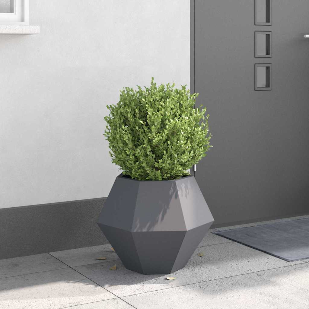 Jardinera Gris Antracita 50 X 50 X 40 Cm Acero_1