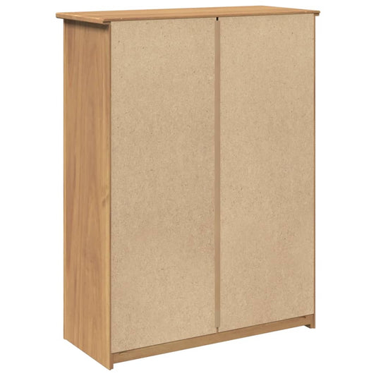 Mueble Zapatero Panama Madera Maciza De Pino 80x35x105 Cm / Vetonek_0