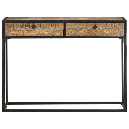 Mesa Consola De Madera Maciza De Mango 100x35x75 Cm_1