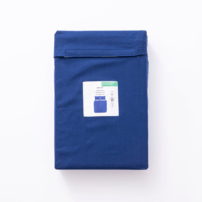 Set 3pzs Sabana Individual: Sabana Plana(160x280cm C/ Dobladillo Simple 5cm) + Sabana Bajera (90x200+40cm Flap) + 1 Funda De Almohada (50x85) 100% Al