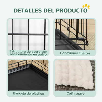 Pawhut Jaula Para Perros Plegable_3