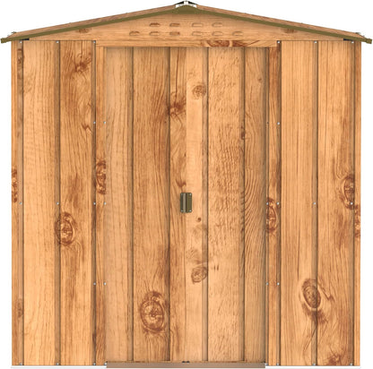 Duramax - Caseta Jardín - Top Venus 6x4 - Metal - Color Imitación Madera_5