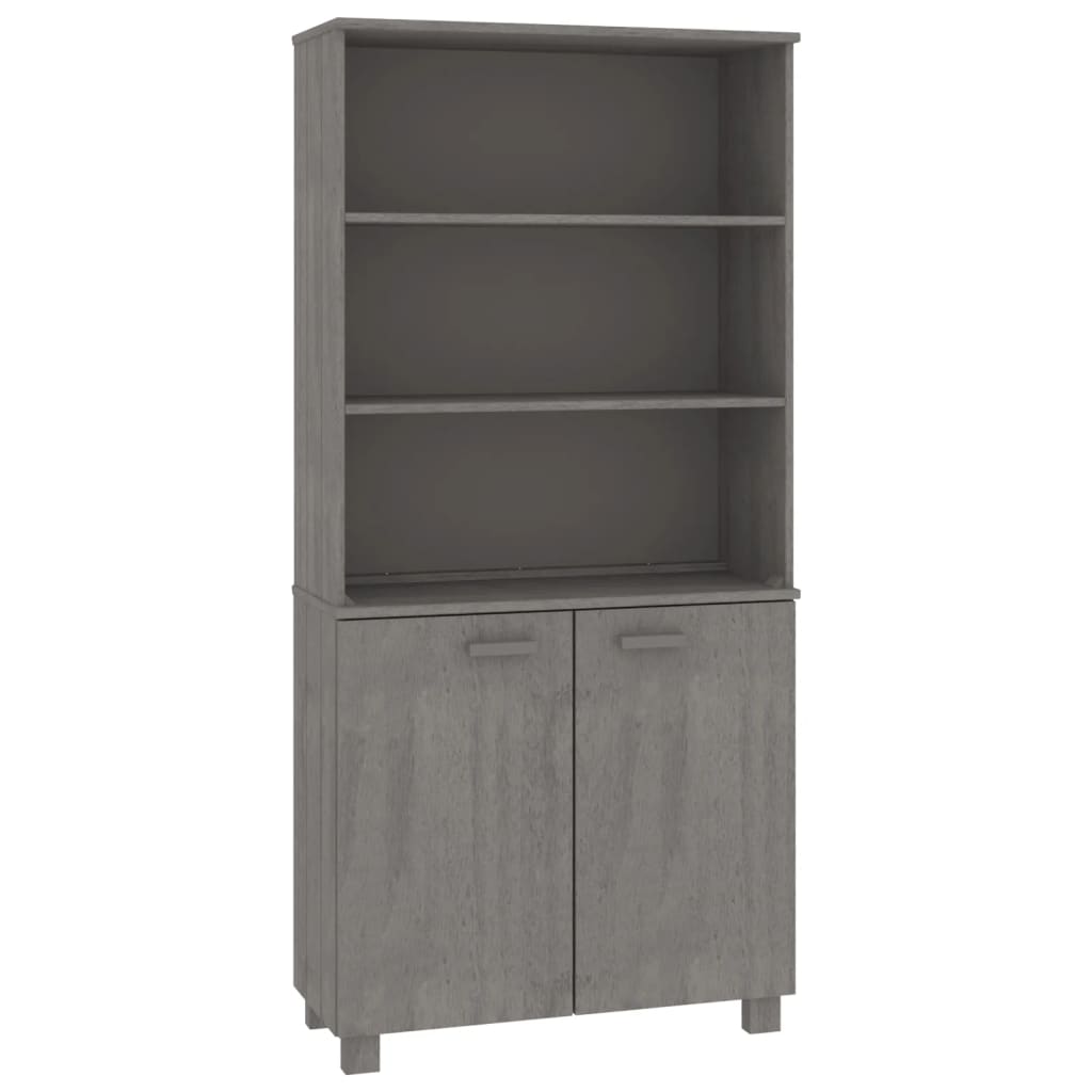 Aparador Hamar Madera De Pino Maciza Gris Claro_1
