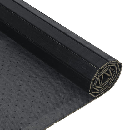 Alfombra Rectangular Bambú Negro 100x500 Cm / Vetonek_5
