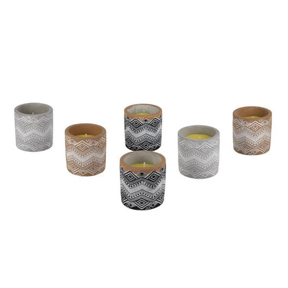 Vela Aromática De Citronela Maceta Decorada 170 G Caja 6 Unid._0
