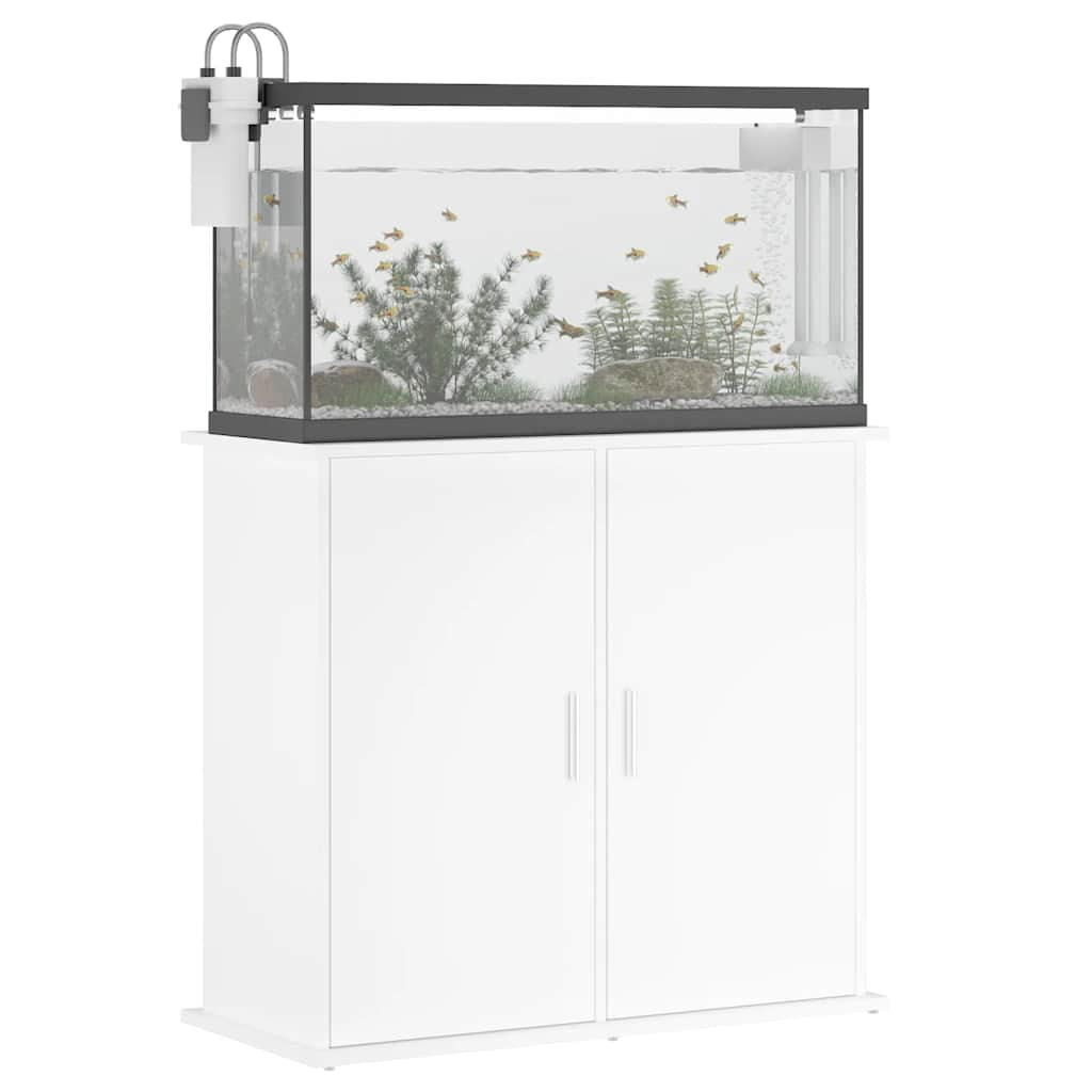 Vidaxl Soporte Para Acuario Madera De Ingeniería Blanco 81x36x73 Cm_3