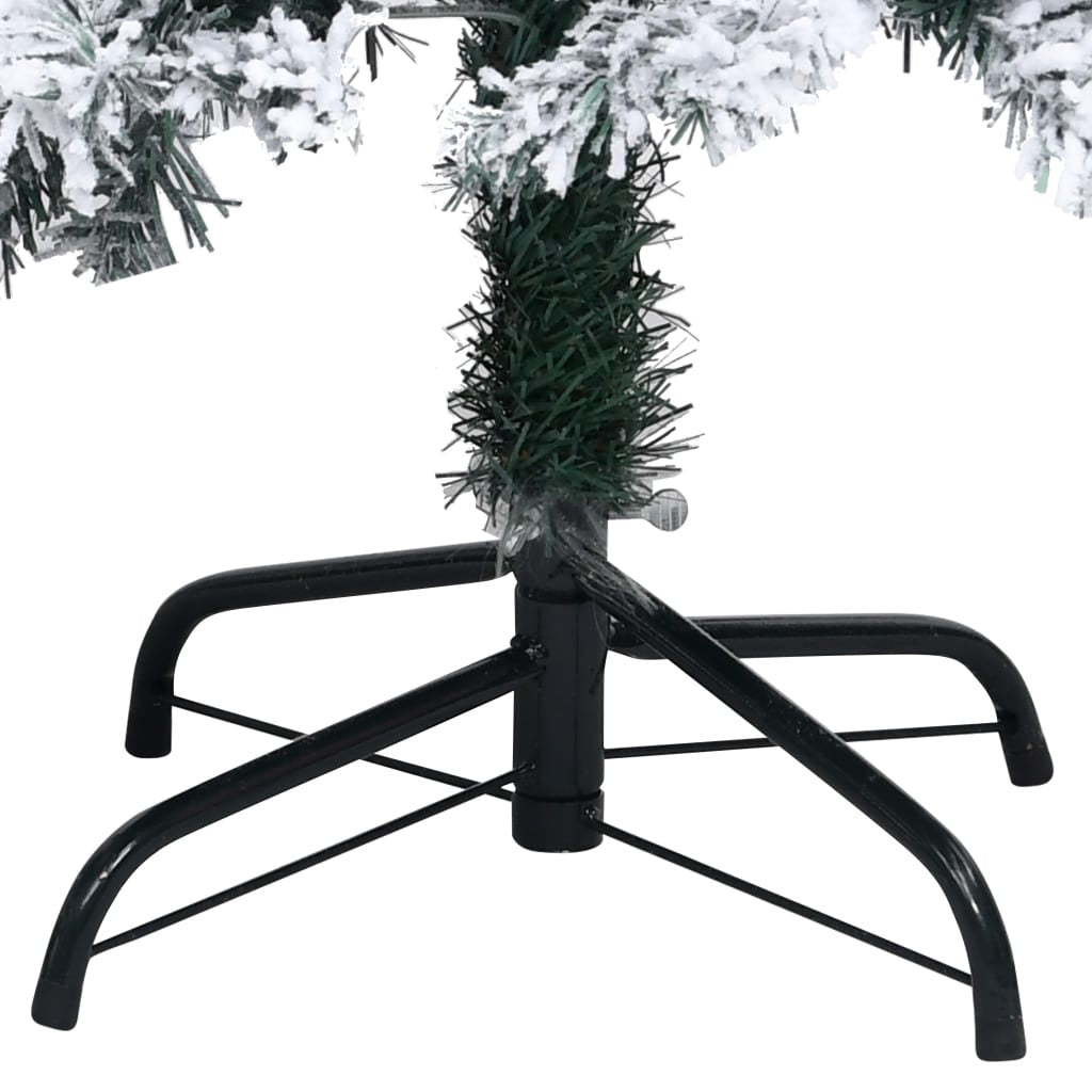 Vidaxl Árbol De Navidad Artificial Verde Con Nieve 180 Cm_4