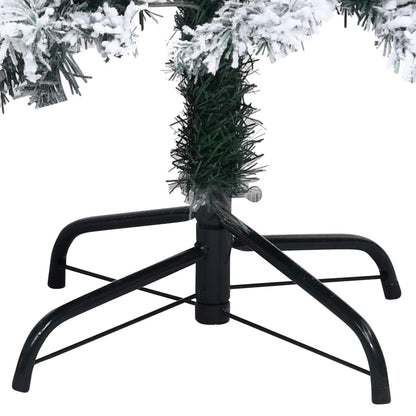 Vidaxl Árbol De Navidad Artificial Verde Con Nieve 180 Cm_4
