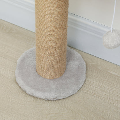 Pawhut Árbol Para Gatos De Pared De 5 Niveles 48x21x180 Cm Gris Claro_4