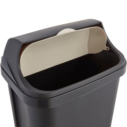 Cubo De Basura Con Tapa Deslizante, 25 L, Rasmus, Gris Grafito