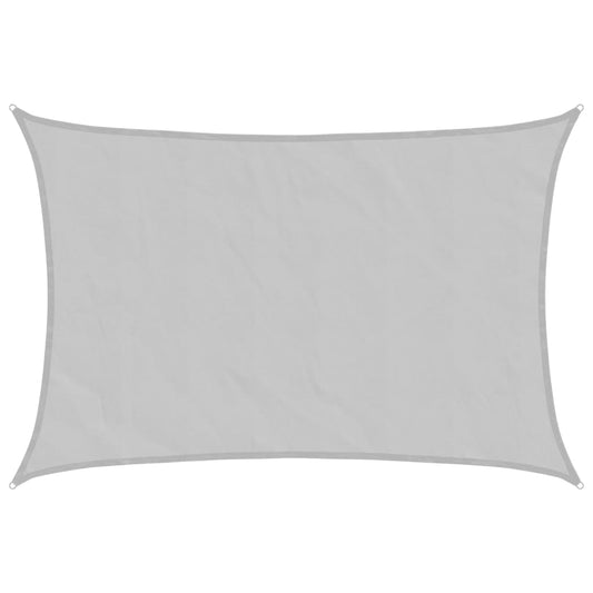 Vidaxl Toldo De Vela Poliéster Oxford 100% Gris Claro 5x3 M_0