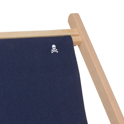 Hamaca Plegable De Madera De Haya Sin Brazos, Azul Oscuro - Scalpers_2
