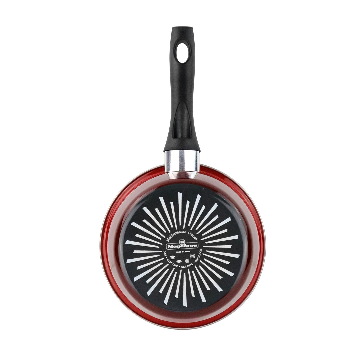 Cazo 'sr' Ø12cm Acero Esmaltado Rojo Magefesa