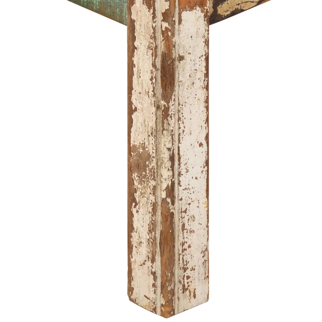 Mesa De Centro De Madera Maciza Reciclada 80x80x40 Cm_1