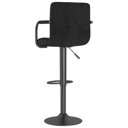 Taburete De Cocina De Terciopelo Negro_3
