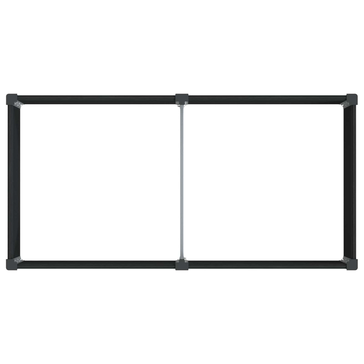 Arriate Elevado Negro 200 X 100 X 91 Cm Wpc Y Aluminio_4