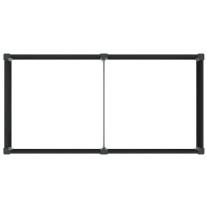 Arriate Elevado Negro 200 X 100 X 91 Cm Wpc Y Aluminio_4