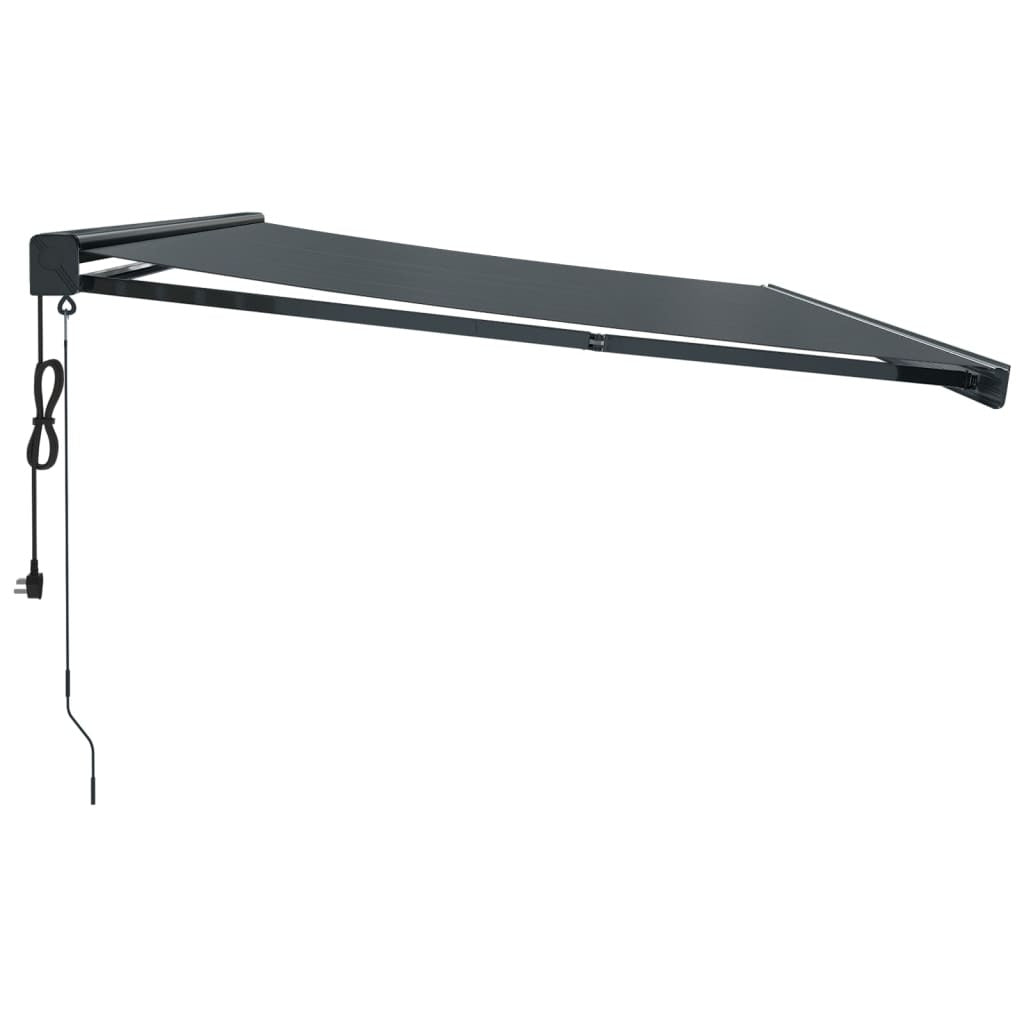 Vidaxl Toldo Retráctil Aluminio Y Tela Gris Antracita 5x3 M_3