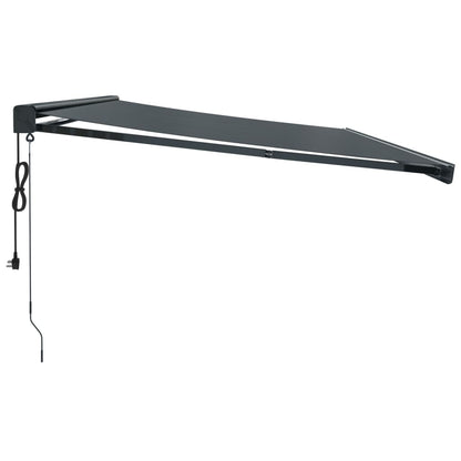 Vidaxl Toldo Retráctil Aluminio Y Tela Gris Antracita 5x3 M_3
