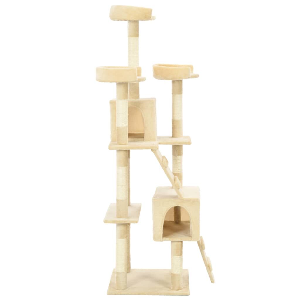 Vidaxl Rascador Para Gatos Poste Rascador De Sisal 170 Cm Beige_2