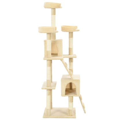 Vidaxl Rascador Para Gatos Poste Rascador De Sisal 170 Cm Beige_2