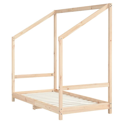 Vidaxl Estructura De Cama De Niños Madera Maciza De Pino 2x(80x160) Cm_3