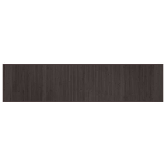 Vidaxl Alfombra Rectangular Bambú Marrón Oscuro 70x300 Cm_0