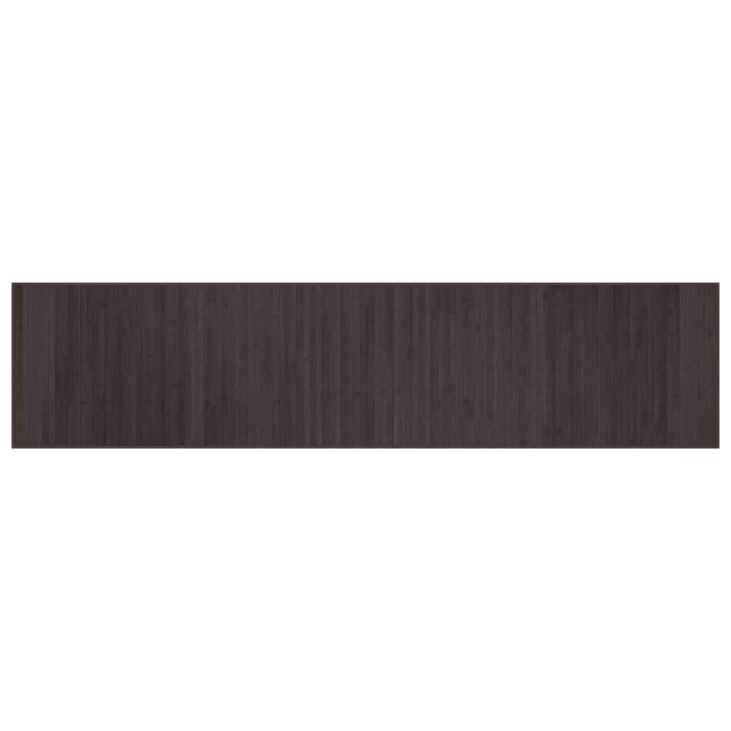 Vidaxl Alfombra Rectangular Bambú Marrón Oscuro 70x300 Cm_0