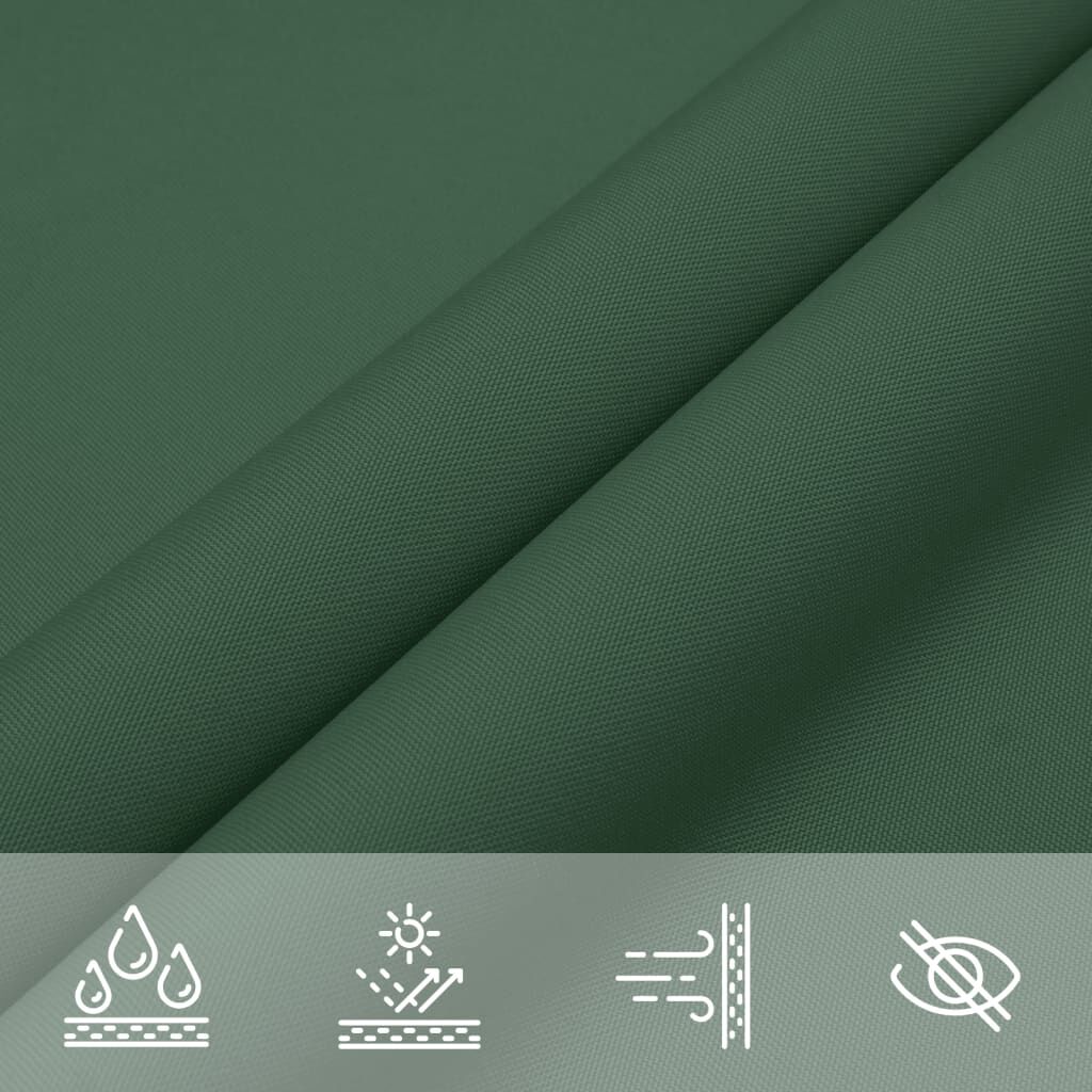 Vidaxl Toldo De Vela Rectangular De Tela Oxford Verde Oscuro 5x7 M_4