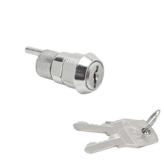 Cerradura Mueble Para Cajon Llave Excentrica  336 Mm. Cromada