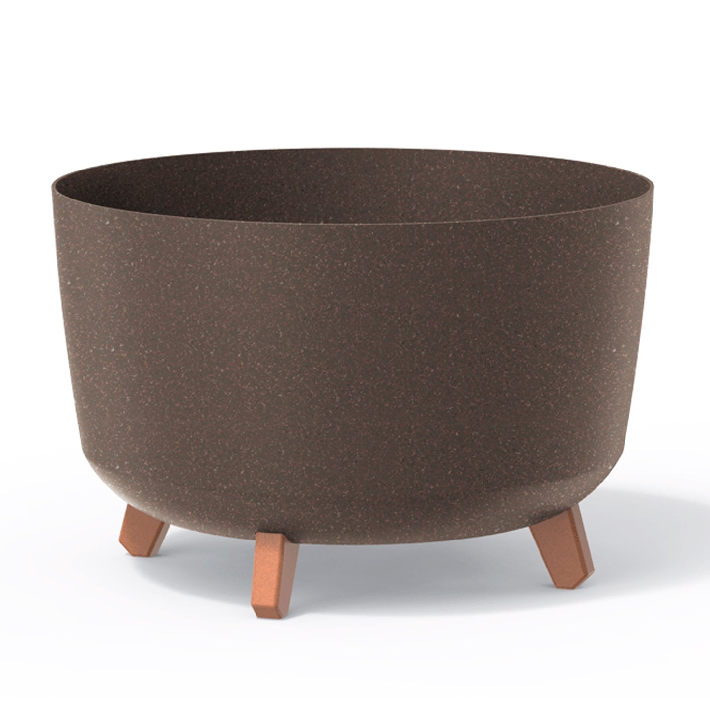 Macetero Color Café,sin Depósito , Colección Gracia De 39 X 39 X 25,7 Cm, Capacidad De 21,5 L._0