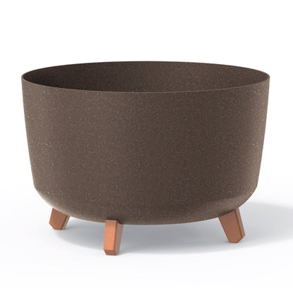 Macetero Color Café,sin Depósito , Colección Gracia De 39 X 39 X 25,7 Cm, Capacidad De 21,5 L._0