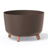 Macetero Color Café,sin Depósito , Colección Gracia De 39 X 39 X 25,7 Cm, Capacidad De 21,5 L.