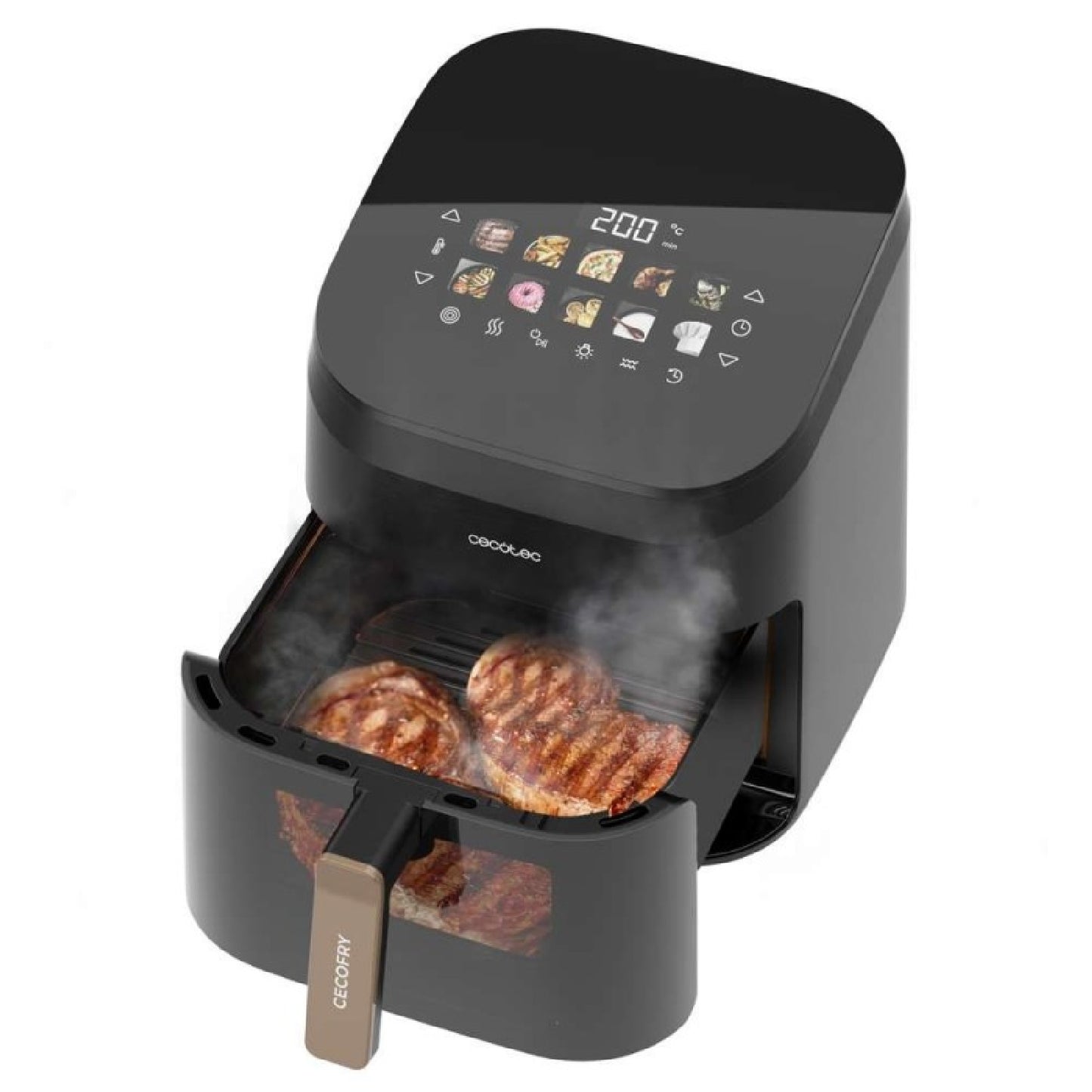 Cecotec Freidora Sin Aceite Con Grill 6.5l Cecofry&grill Smokin' 6500 Plus. 2200 W, Freidora, Grill Y Plancha_1