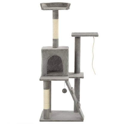 Vidaxl Rascador Para Gatos Con Poste De Sisal 120 Cm Gris_0