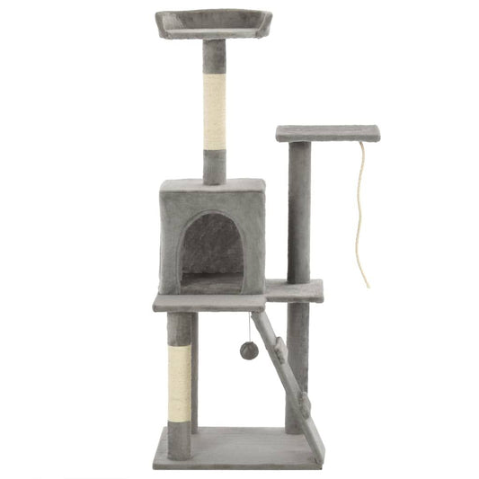 Vidaxl Rascador Para Gatos Con Poste De Sisal 120 Cm Gris_0