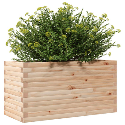 Jardinera De Madera Maciza De Pino 90x40x45,5 Cm_3