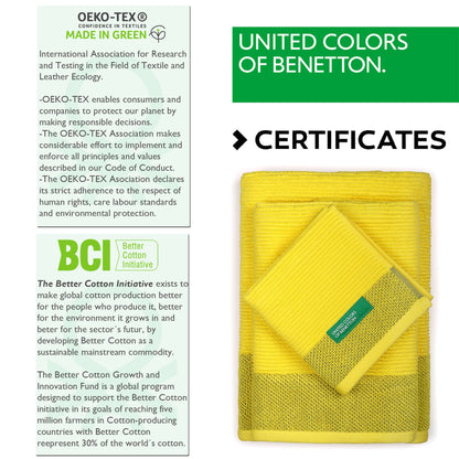 Juego De 3 Toallas Algodón 450 Gr7m2 Rainbow Benetton_3