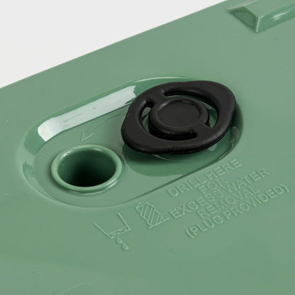 Macetero Color Verde Tierra, Con Depósito, Colección Furu, De 29,5 X 29,5 X 29 Cm, Capacidad De 14 L._4