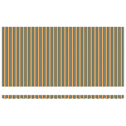 Toldo Retráctil Verde Y Amarillo 600 X 300 Cm Tela Y Aluminio_5