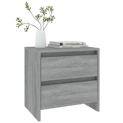 Mesita De Noche Madera De Ingeniería Gris Sonoma 45x34,5x44,5cm_4