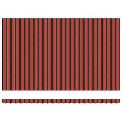 Toldo Retráctil Naranja Y Marrón 500 X 350 Cm_5