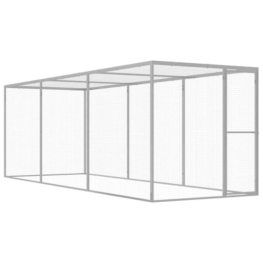 Vidaxl Jaula Para Gatos Acero Galvanizado 4,5x1,5x1,5 M_0