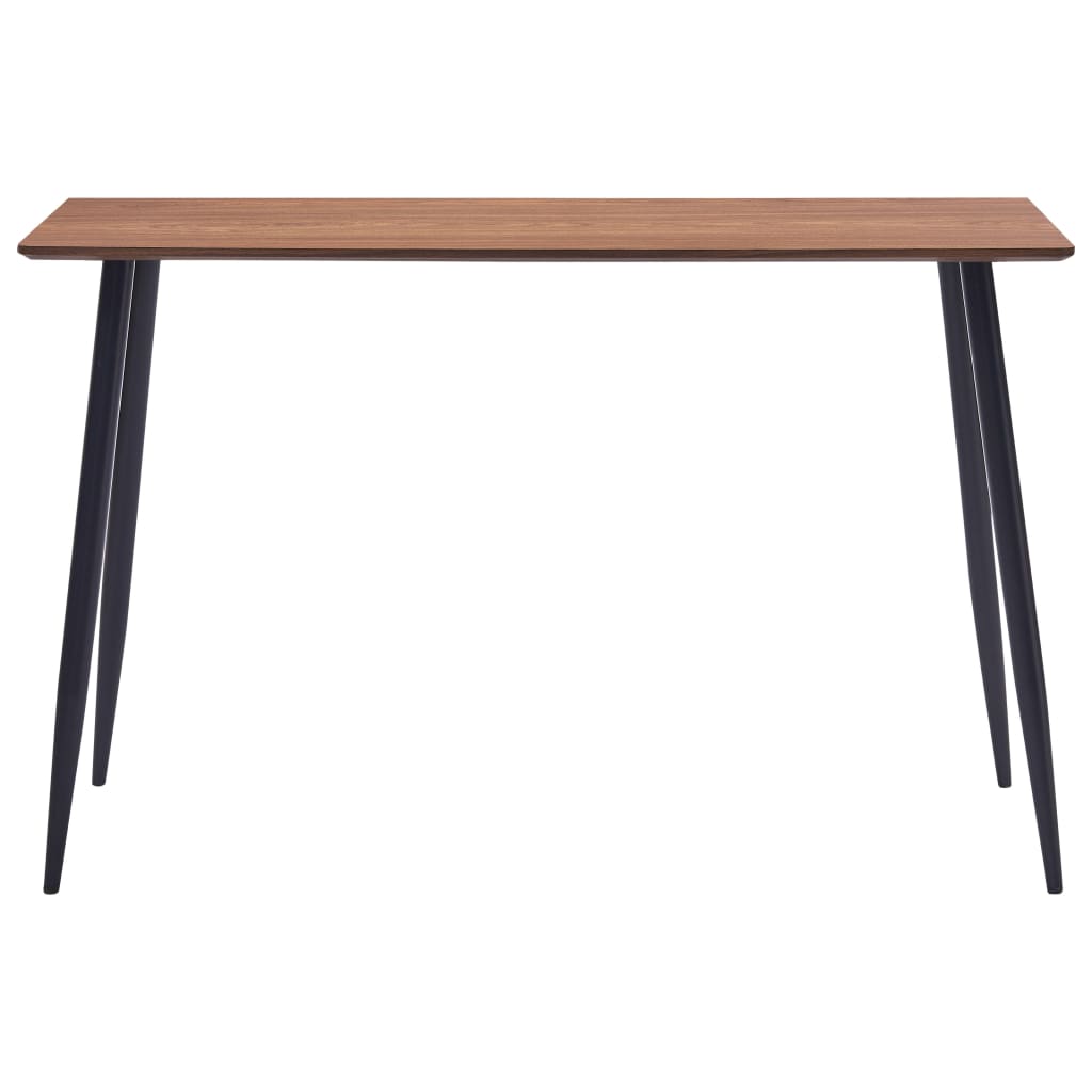 Mesa De Comedor De Mdf Marrón 120x60x75 Cm_0