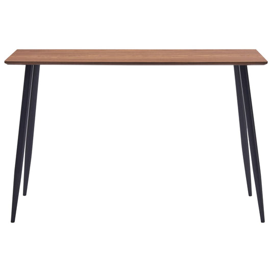 Mesa De Comedor De Mdf Marrón 120x60x75 Cm_0
